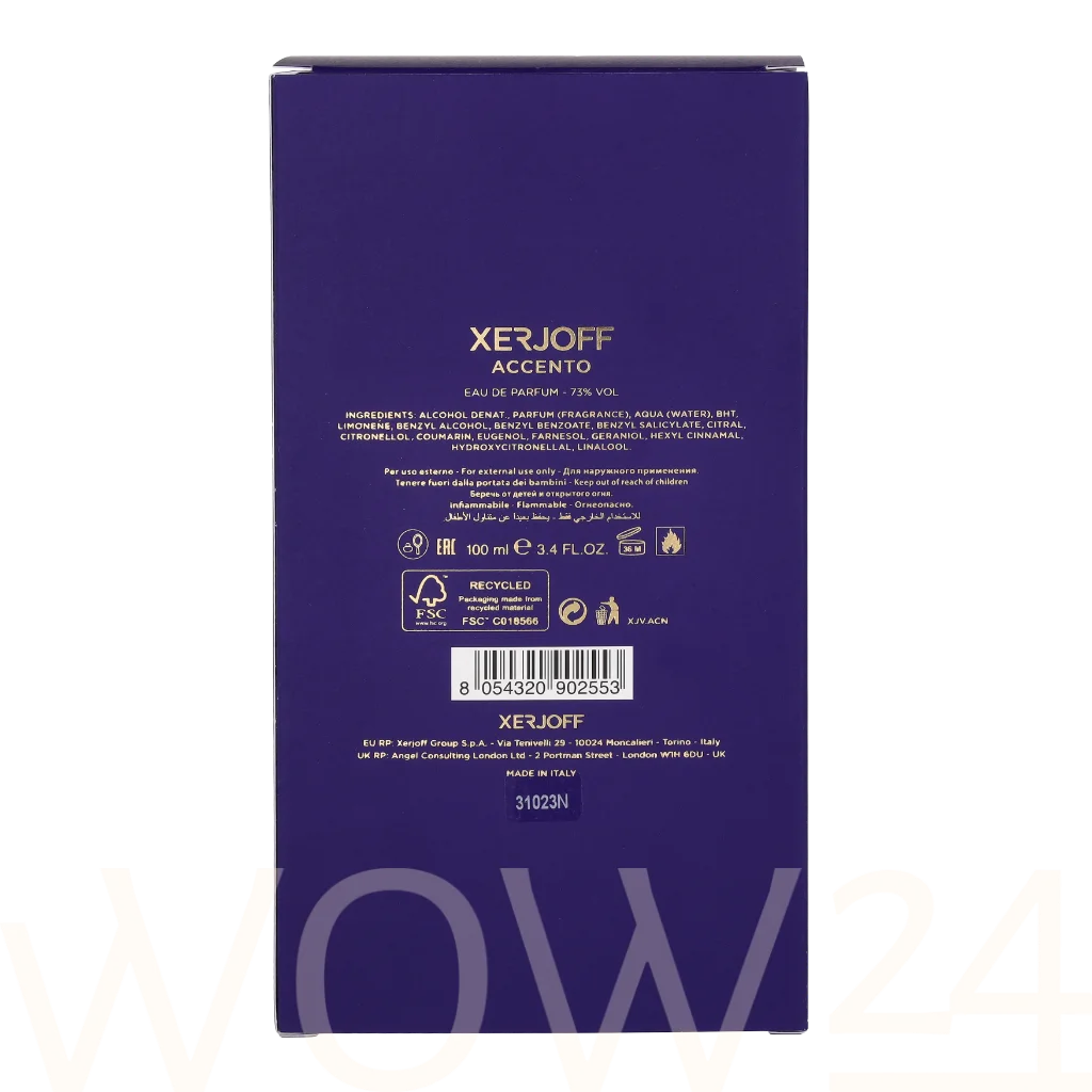 Xerjoff Xerjoff Accento Edp Spray 100 ml NI&Scaron;INIAI Unisex EDP