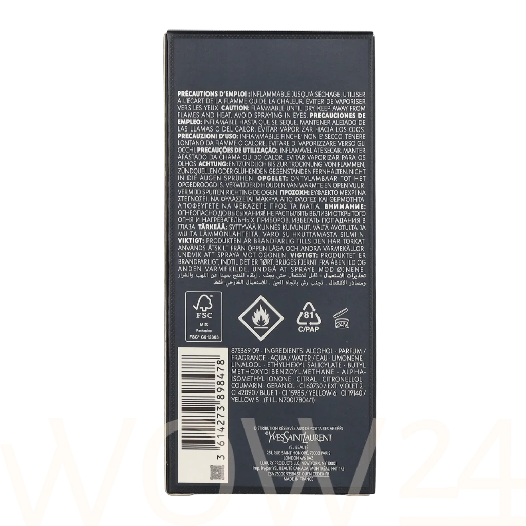 Yves Saint Laurent YSL Y Intense For Men Edp Spray 100 ml kvepalai Vyrams EDP