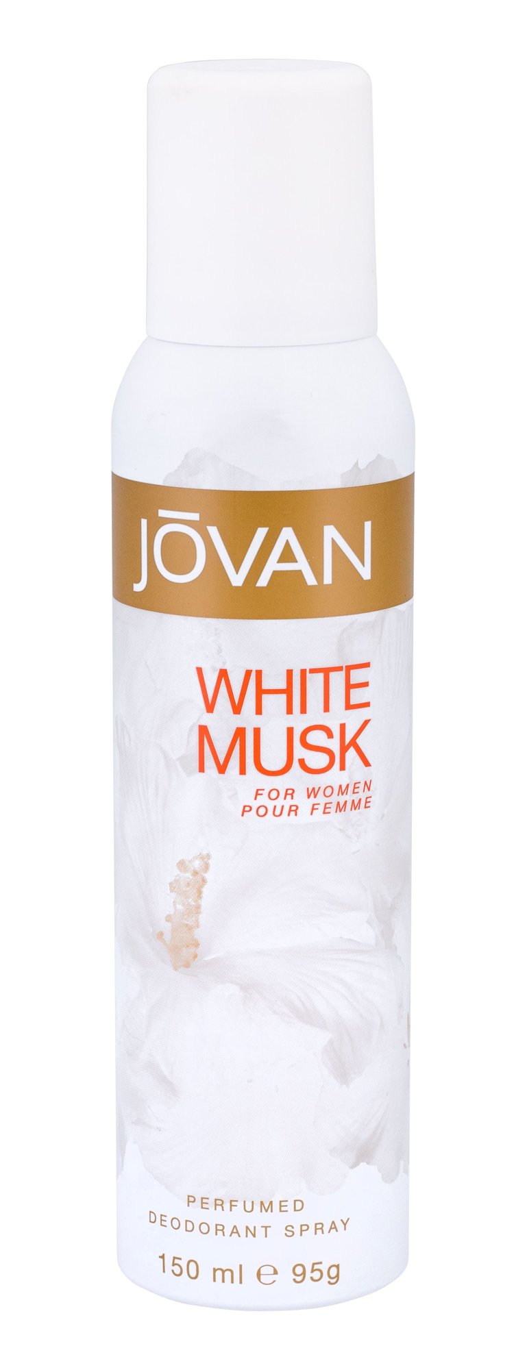 Jovan Musk White 150ml dezodorantas (Pažeista pakuotė)
