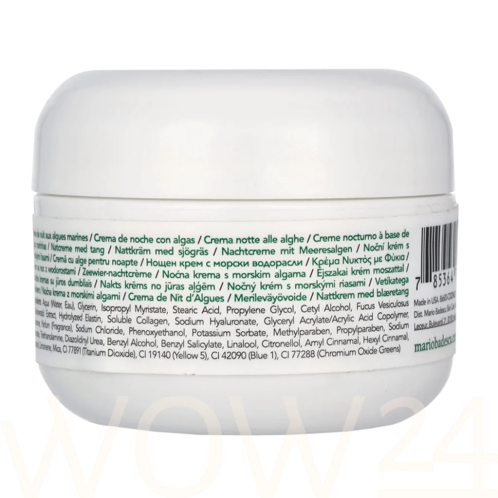 Mario Badescu Mario Badescu Seaweed Night Cream 28 g natūrali veido odos priežiūros priemonė