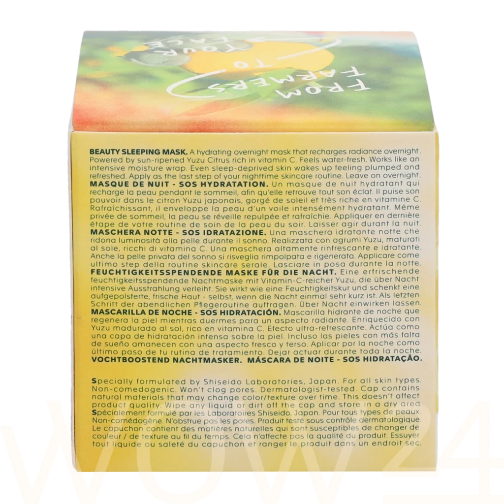 Shiseido Shiseido WASO Yuzu-C Beauty Sleeping Mask 50 ml Veido kaukė