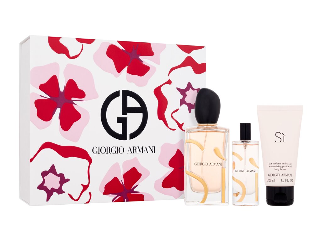 Giorgio Armani Si Eau De Parfum 100 ml Edp 100 ml + Body Lotion 50 ml + Edp 15 ml Set