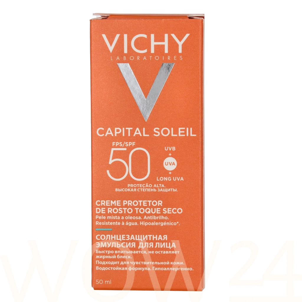 Vichy Vichy Ideal Soleil SPF50 Face Emulsion Dry Touch 50 ml veido apsauga