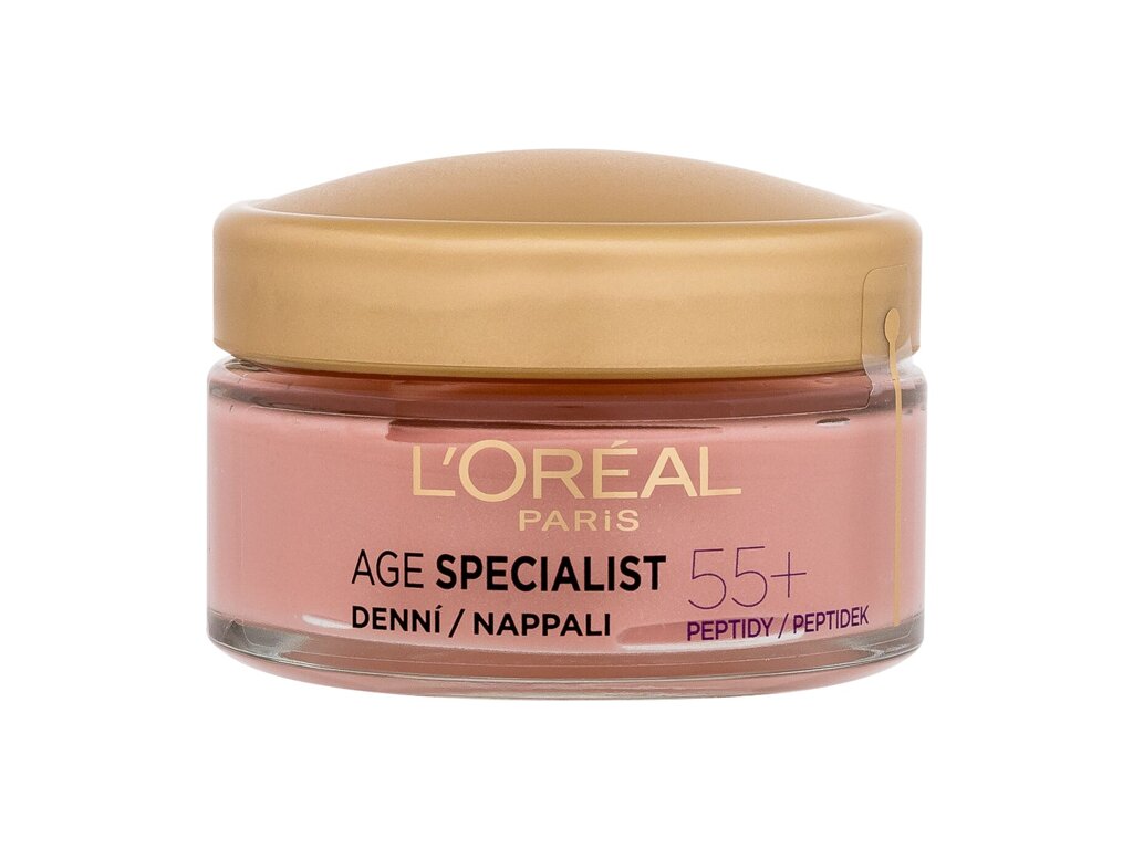 L'Oréal Paris Age Specialist 55+ Anti-Wrinkle Brightening Care 50ml dieninis kremas (Pažeista pakuotė)