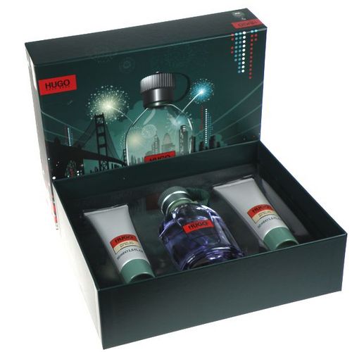 Hugo Boss Hugo 100ml Edt 100ml + 2x50ml Shower gel kvepalai Vyrams EDT Rinkinys
