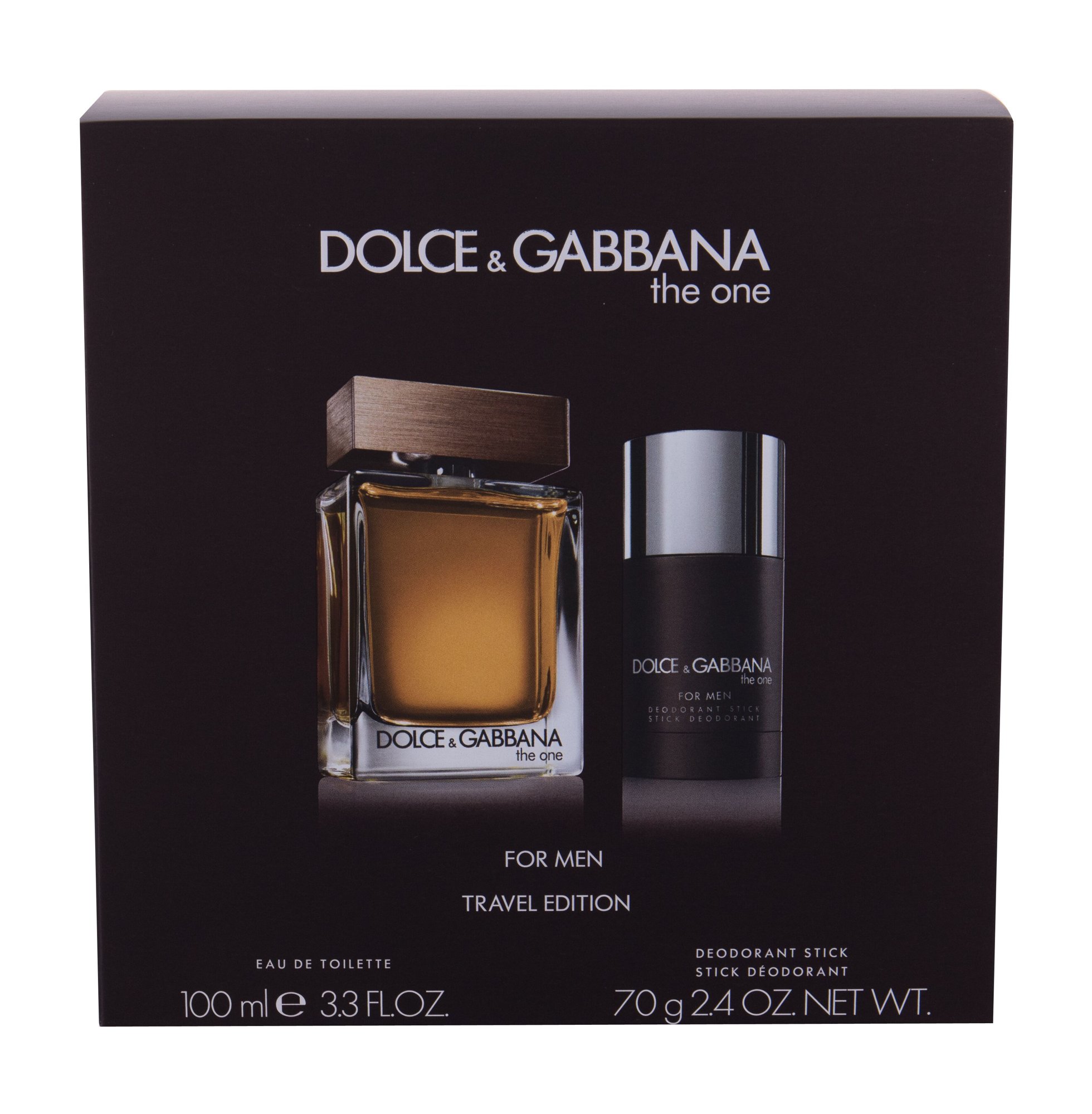 Dolce&Gabbana The One For Men 100ml Edt 100 ml + Deostick 75 ml Kvepalai Vyrams EDT Rinkinys (Pažeista pakuotė)