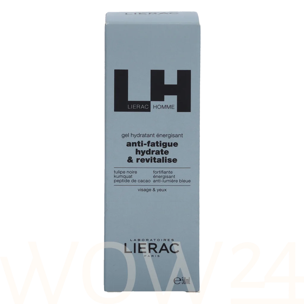 Lierac Homme Energising Moisturising Gel 50 ml natūrali veido odos priežiūros priemonė