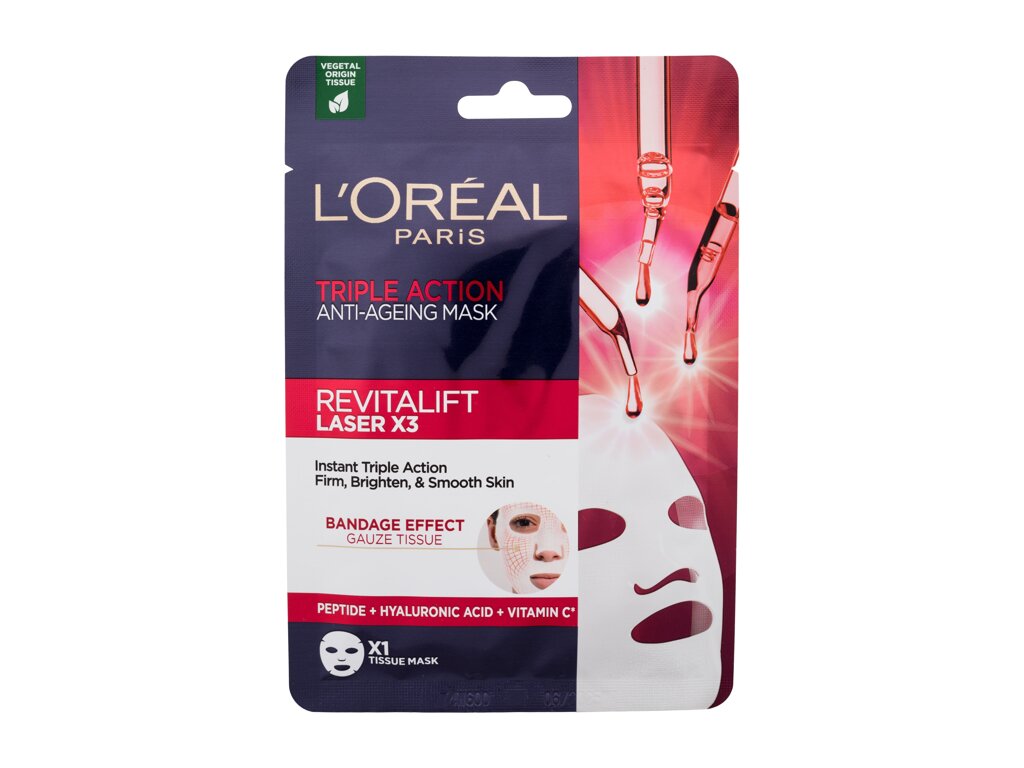 L'Oréal Paris Revitalift Laser X3 Triple Action Cream-Mask Veido kaukė
