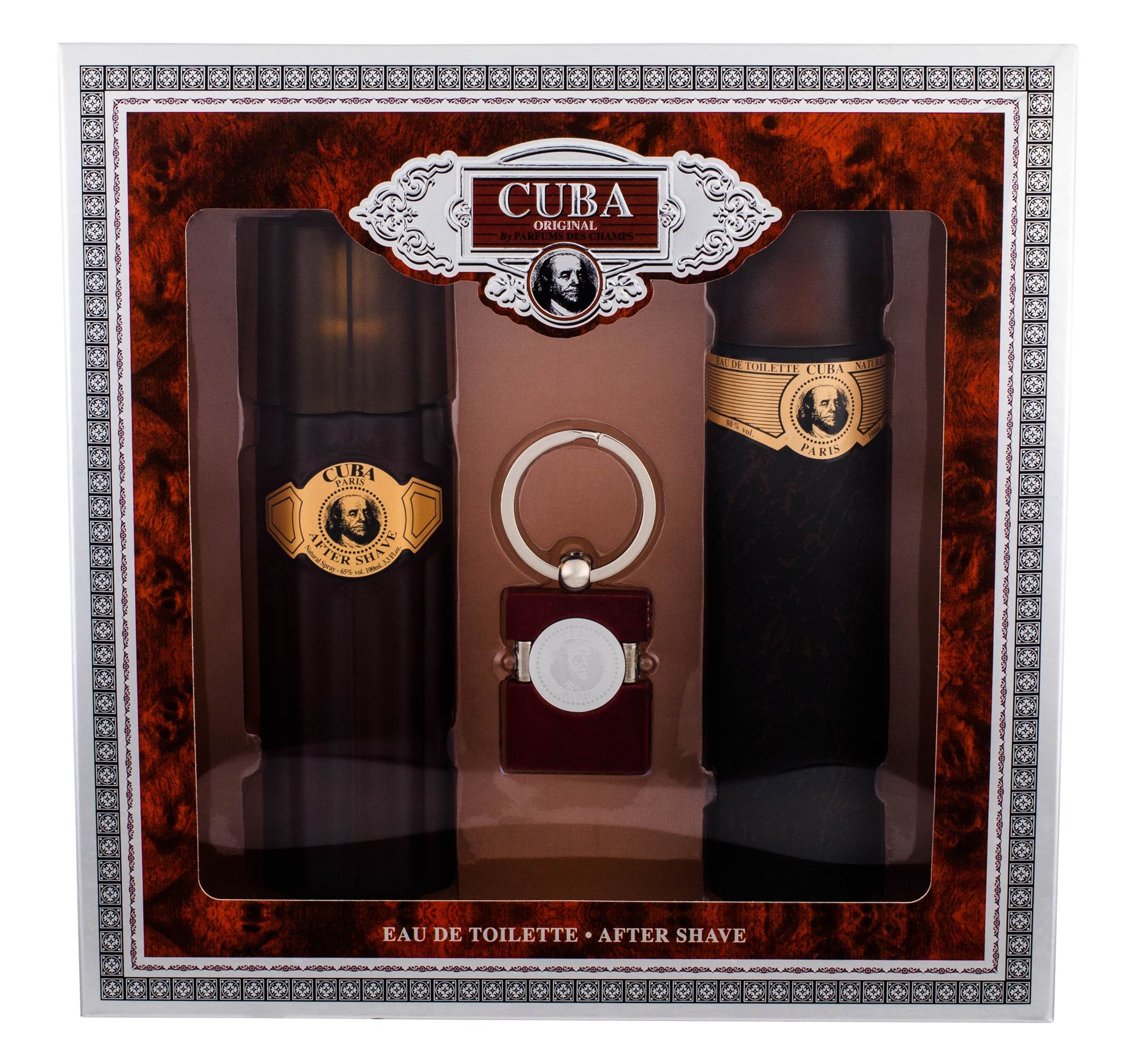 Cuba Gold 100ml Edt 100ml + 100ml aftershave lotion + key ring Kvepalai Vyrams EDT Rinkinys