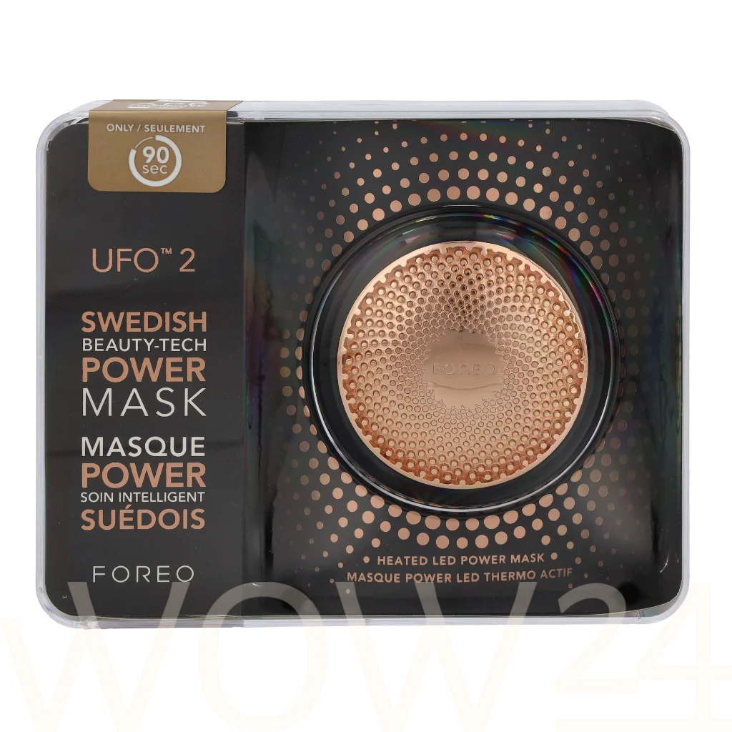 Foreo Foreo Ufo 2 Power Mask & Light Therapy - Black 1 piece natūrali veido odos priežiūros priemonė