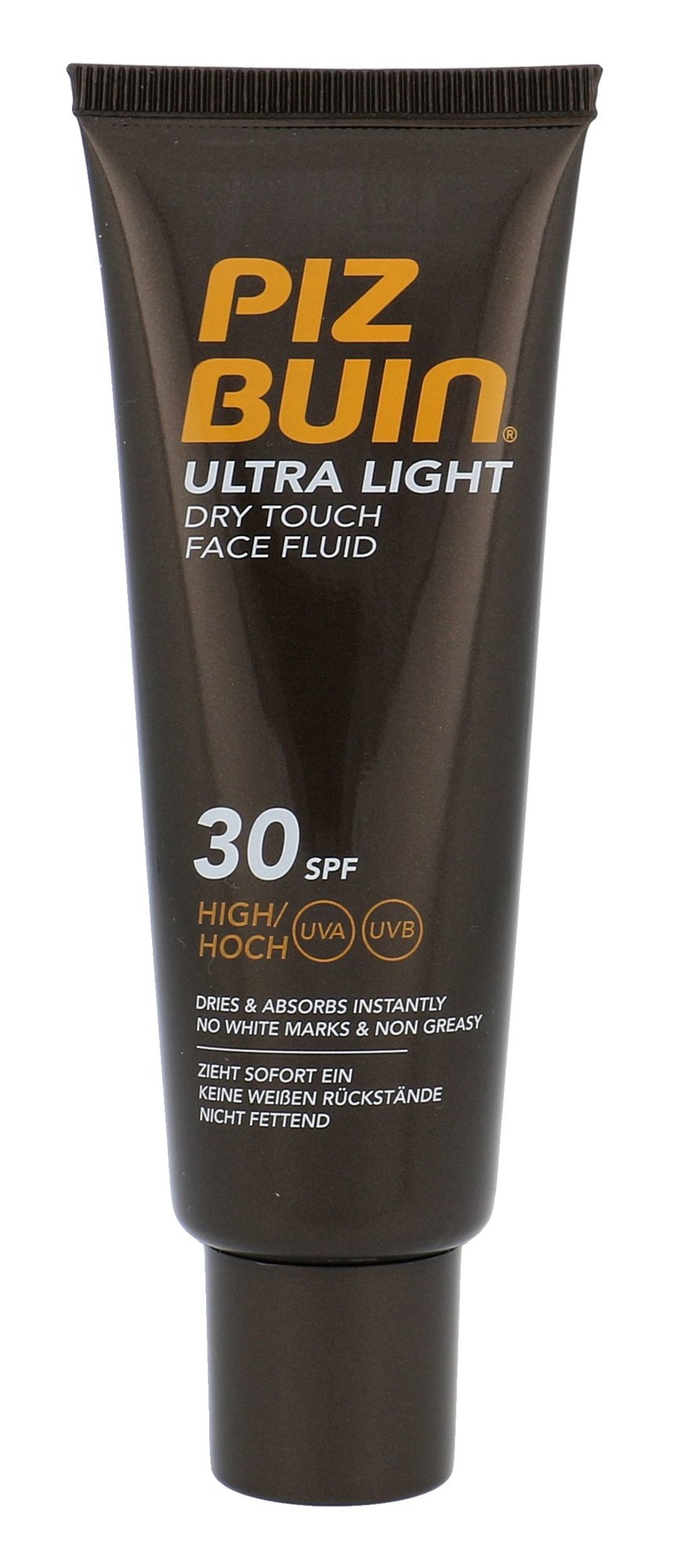 Piz Buin Ultra Light Dry Touch Face Fluid veido apsauga