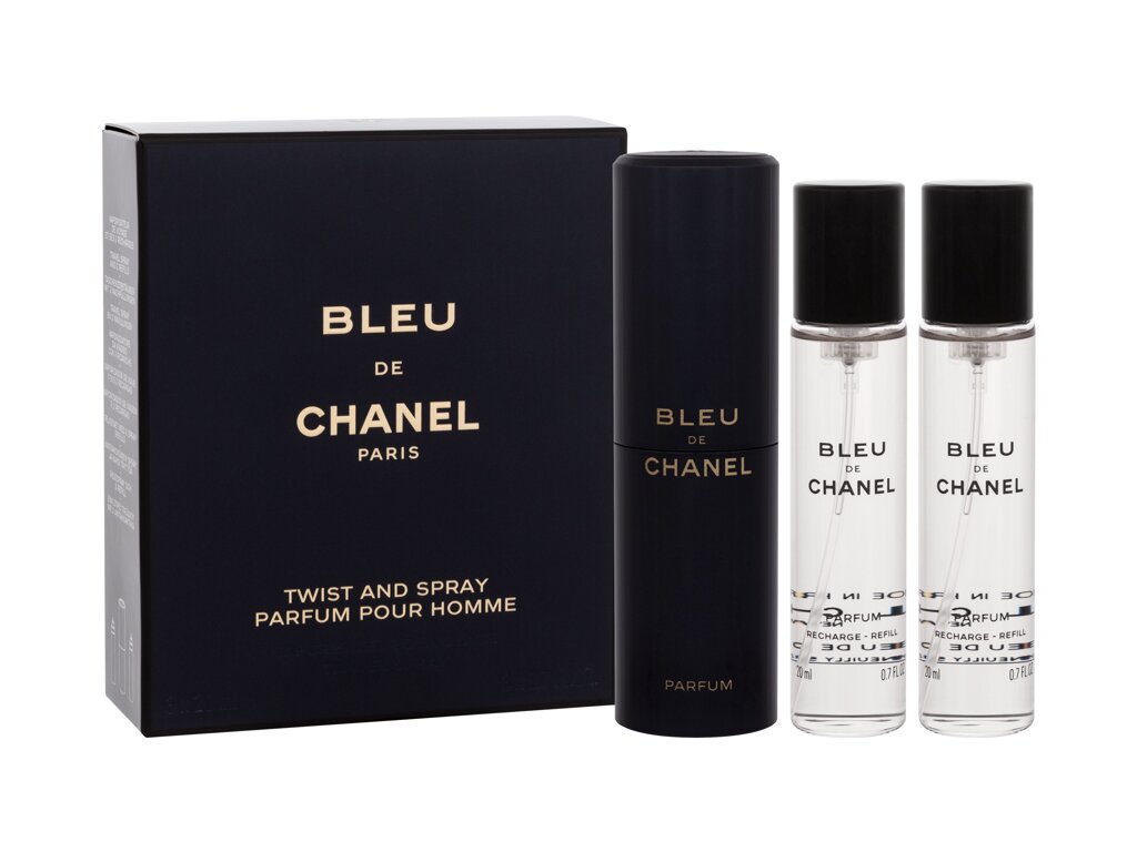 Chanel Bleu de Chanel 3x20ml Kvepalai Vyrams Parfum (Pažeista pakuotė)