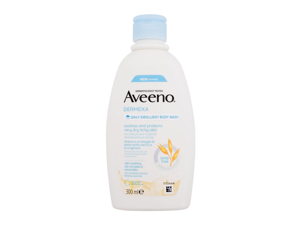 Aveeno Dermexa Daily Emollient Body Wash 300ml dušo želė (Pažeista pakuotė)