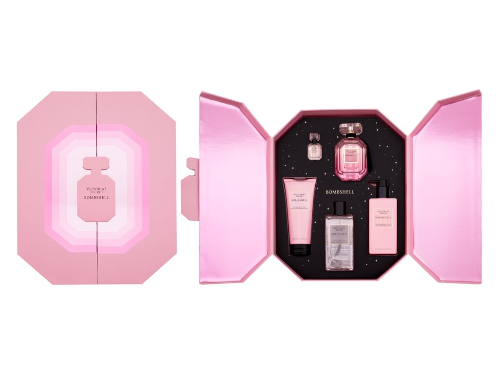 Victoria secret Bombshell Eau De Parfum 100 ml Edp 100 ml + Edp 7,5 ml + Shower Gel 200 ml + Body Spray 250 ml + Body Lotion 250 ml Set