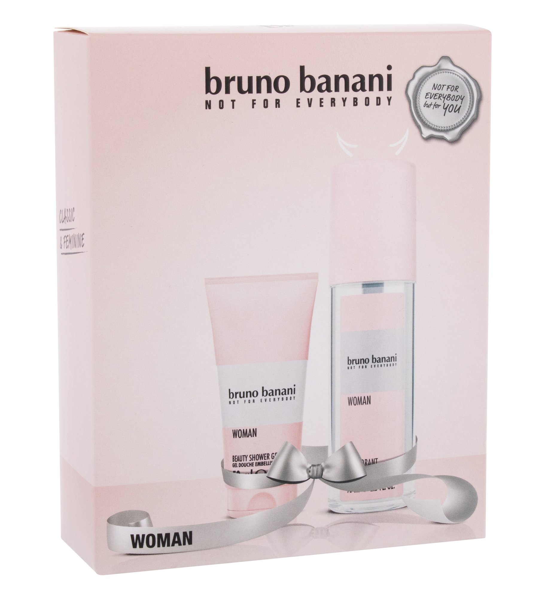 Bruno Banani Woman 75ml Deodorant 75 ml + Shower Gel 50 ml dezodorantas Rinkinys (Pažeista pakuotė)