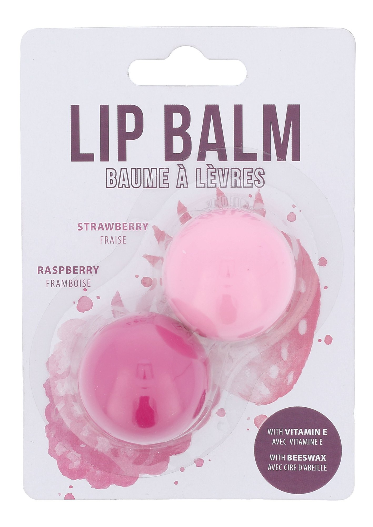 2K Lip Balm 2,8g 2,8g Strawberry Lip Balm + 2,8g Raspberry Lip Balm lūpų balzamas Rinkinys