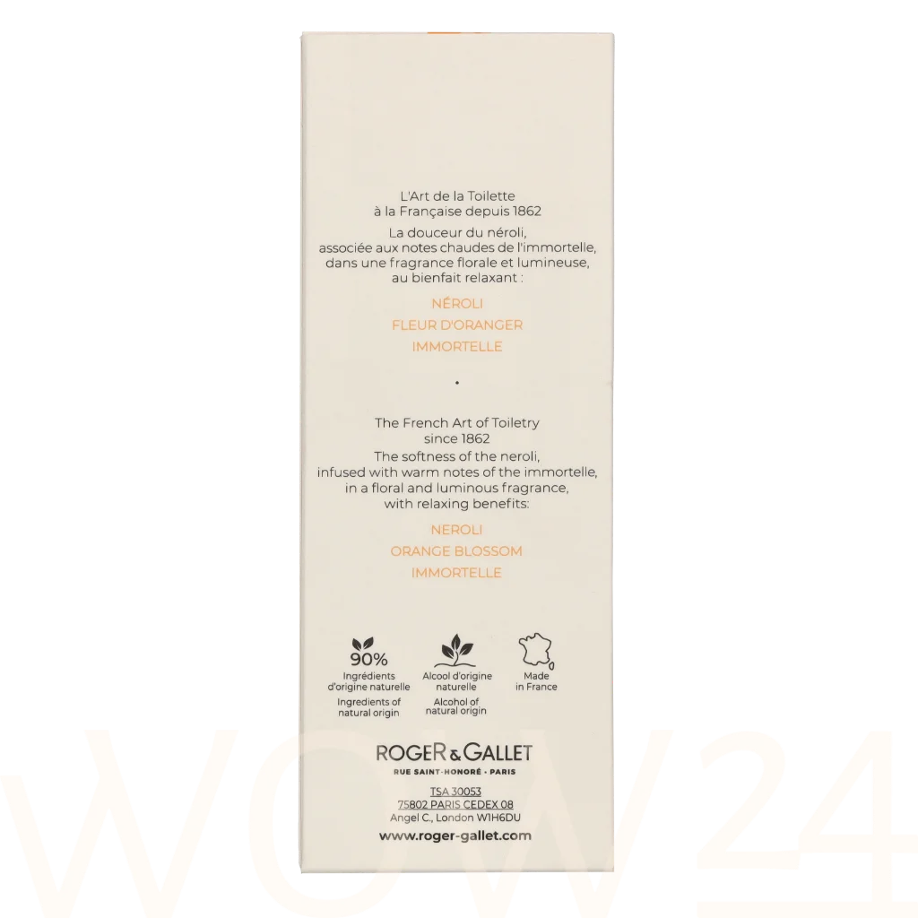 Roger & Gallet Roger & Gallet Neroli Wellbeing Fragrant Water 100 ml kvepalai Unisex Cologne