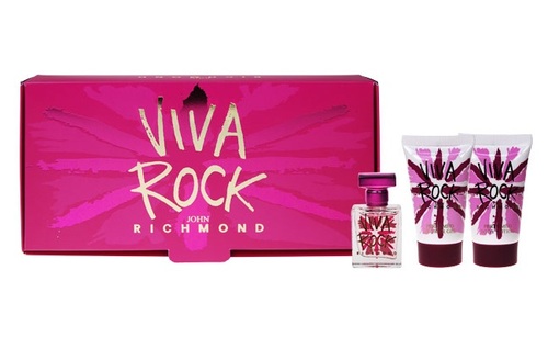 John Richmond Viva Rock 4,5ml Edt 4,5ml + 25ml Body lotion + 25ml Shower gel kvepalų mėginukas Moterims EDT Rinkinys (Pažeista pakuotė)