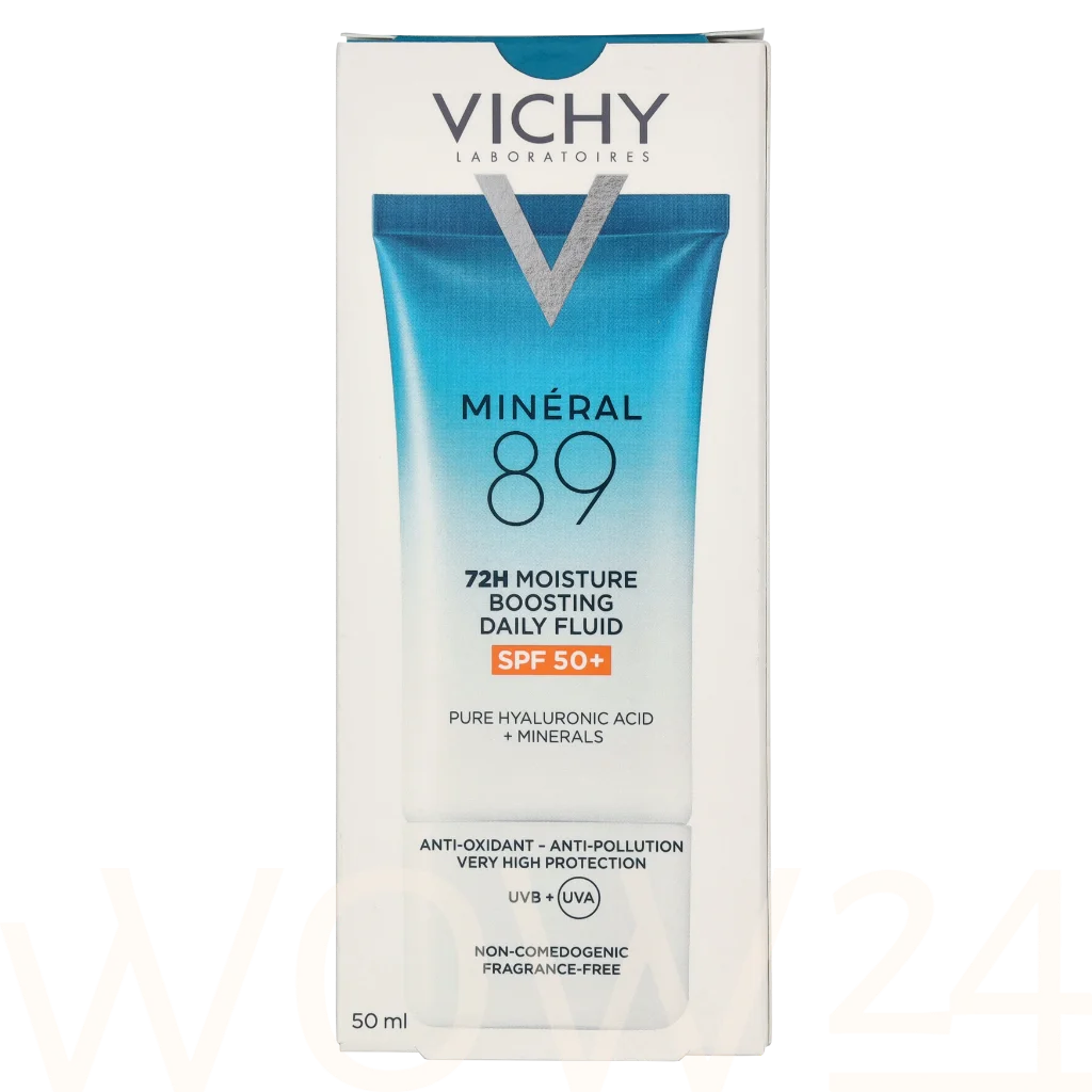 Vichy Vichy Mineral 89 72H Moisture Boosting Daily Fluid SPF50+ Drėkinamasis veido kremas Moterims