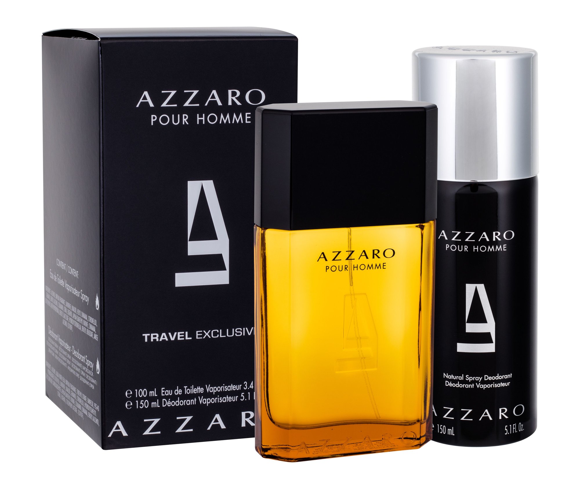 Azzaro Pour Homme 100ml Edt 100 ml + Deodorant 150 ml Kvepalai Vyrams EDT Rinkinys (Pažeista pakuotė)