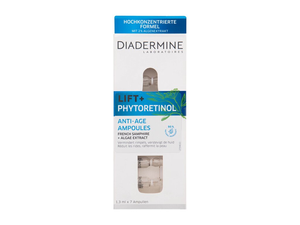 Diadermine Lift+ Phytoretinol Anti-Age Ampoules Odos serumas Veido ampulė Moterims