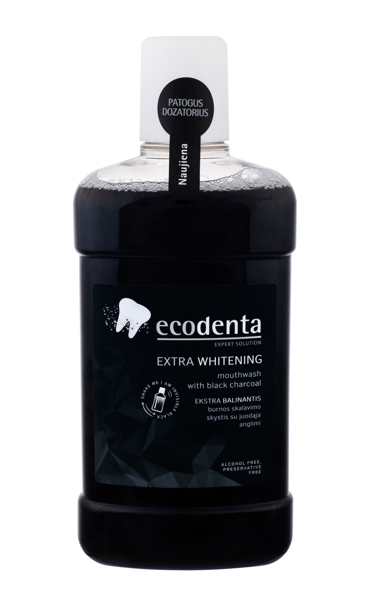 Ecodenta Mouthwash Extra Whitening 500ml dantų skalavimo skystis (Pažeista pakuotė)