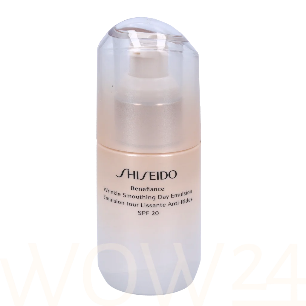 Shiseido Shiseido Benefiance Wrinkle Smoothing Day Emulsion SPF20 75 ml natūrali veido odos priežiūros priemonė