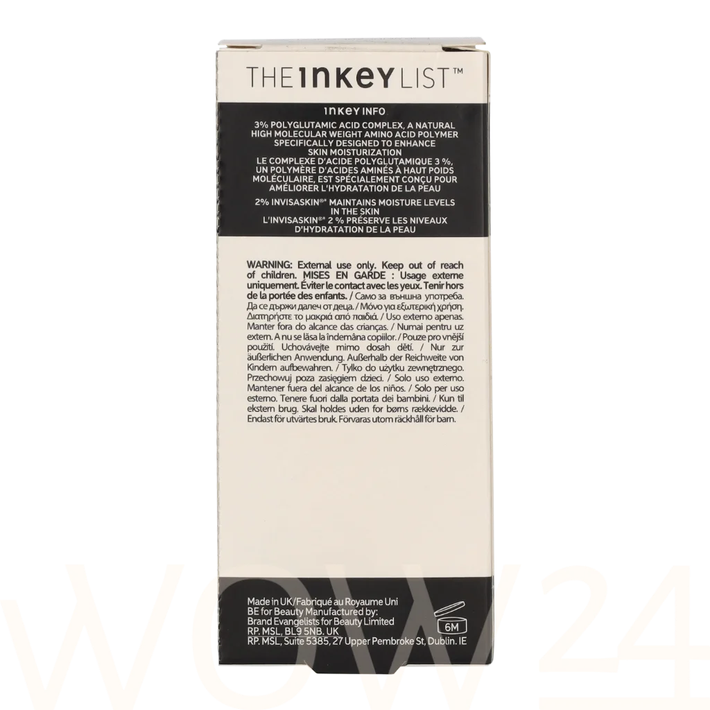The Inkey List The Inkey List Polyglutamic Acid Serum 30 ml natūrali veido odos priežiūros priemonė