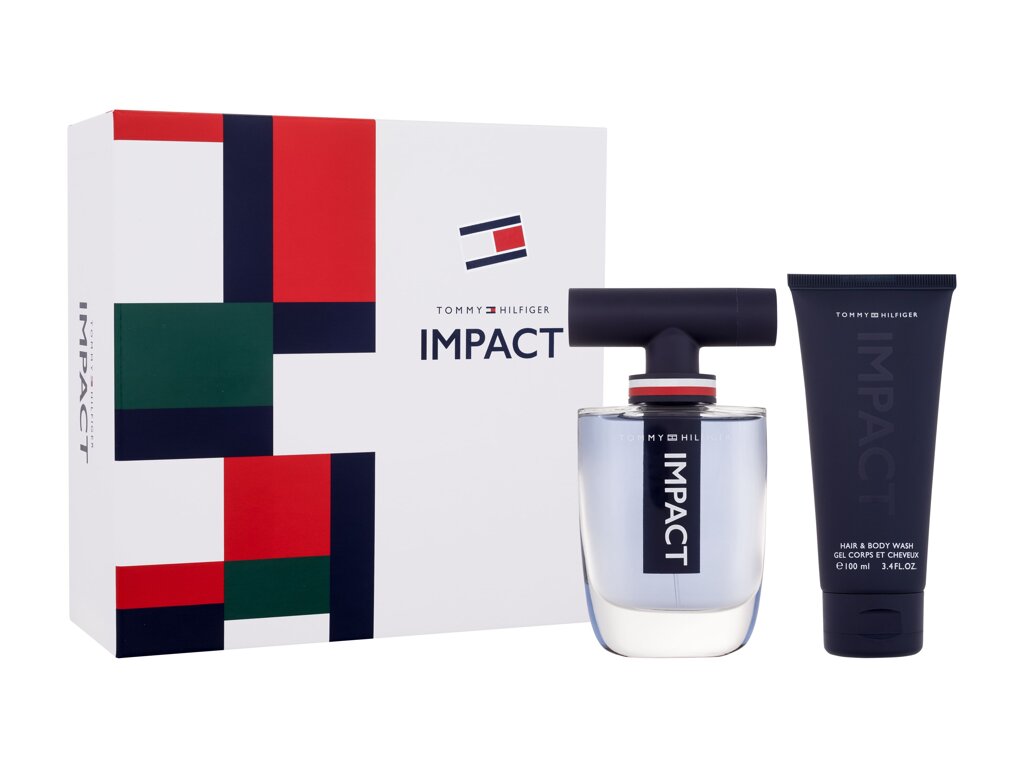 Tommy Hilfiger Impact Eau De Toilette 100 ml Edt 100 ml + Shower Gel 100 ml + Edt 4 ml Set