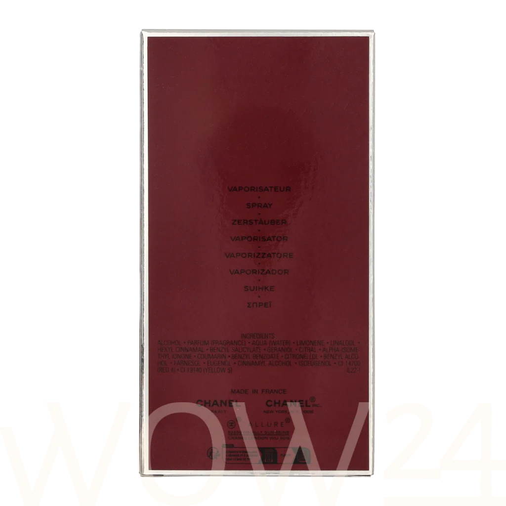 Chanel Chanel Allure Sensuelle Edt Spray 100 ml kvepalai Moterims EDT