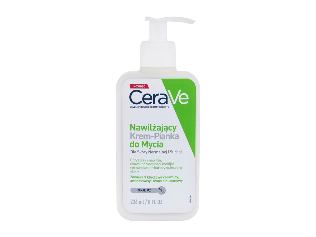 CeraVe Facial Cleansers Hydrating Cream-to-Foam veido kremas