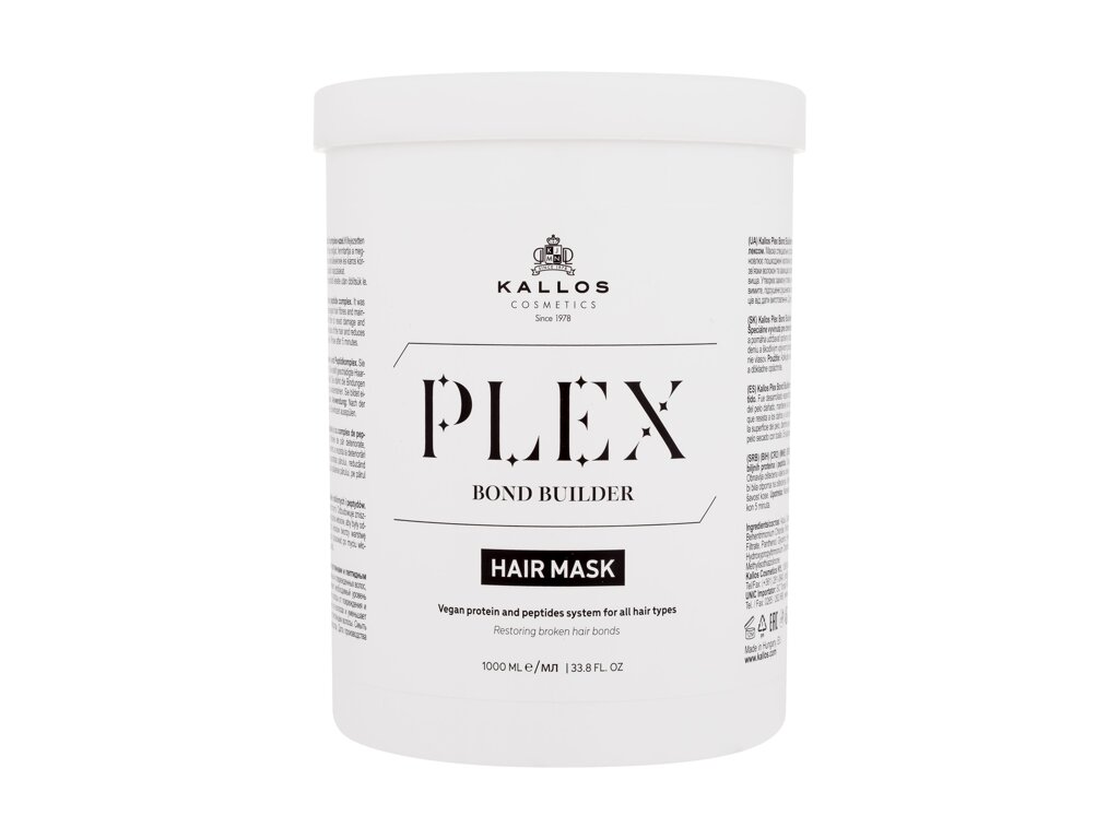 Kallos Cosmetics Plex Bond Builder Hair Mask plaukų kaukė