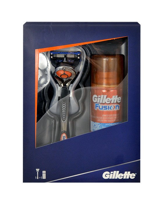 Gillette Fusion Proglide Flexball 1vnt Fusion Proglide Flexball + 75ml Fusion HydraGel Hydrating Shave Gel skustuvas Rinkinys (Pažeista pakuotė)