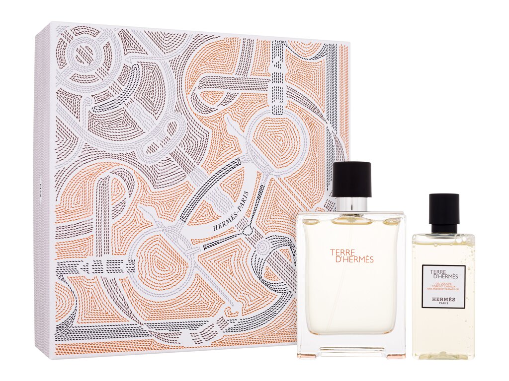 Hermes Terre d'Hermes Eau De Toilette 100 ml Edt 100 ml + Shower Gel 80 ml Damaged box Set