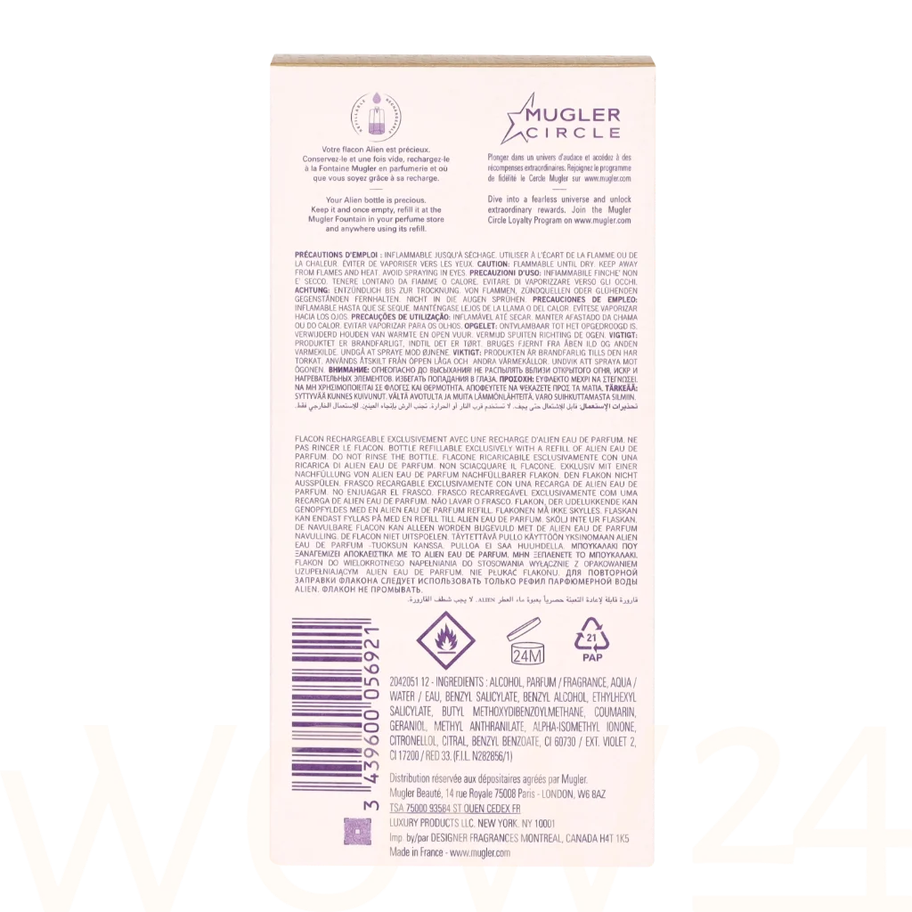 Thierry Mugler Thierry Mugler Alien Edp Spray Refillable 60 ml kvepalai Moterims EDP
