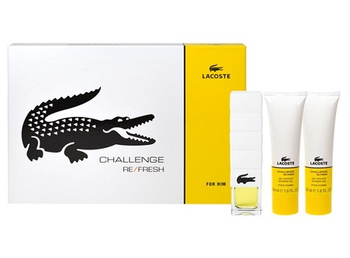 Lacoste Challenge Refresh 75ml Edt 75ml + 2x50ml Shower gel Kvepalai Vyrams EDT Rinkinys