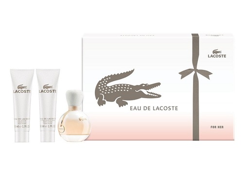 Lacoste Eau de Lacoste 50ml Edp 50ml + 50ml Shower gel + 50ml Body lotion Kvepalai Moterims EDP Rinkinys