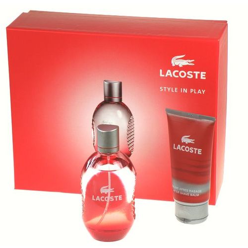 Lacoste Red 125ml Edt 125ml + 75ml After shave balm Kvepalai Vyrams EDT Rinkinys