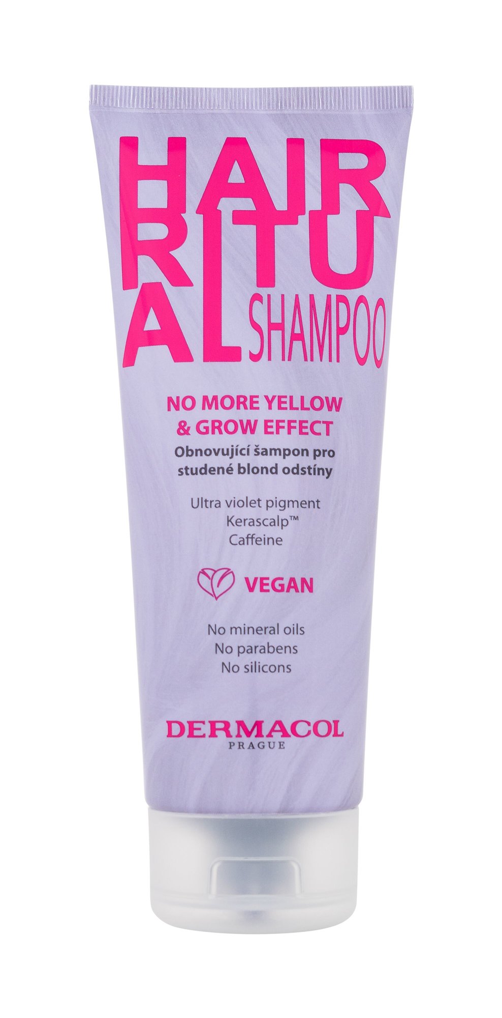 Dermacol Hair Ritual No More Yellow & Grow Shampoo šampūnas