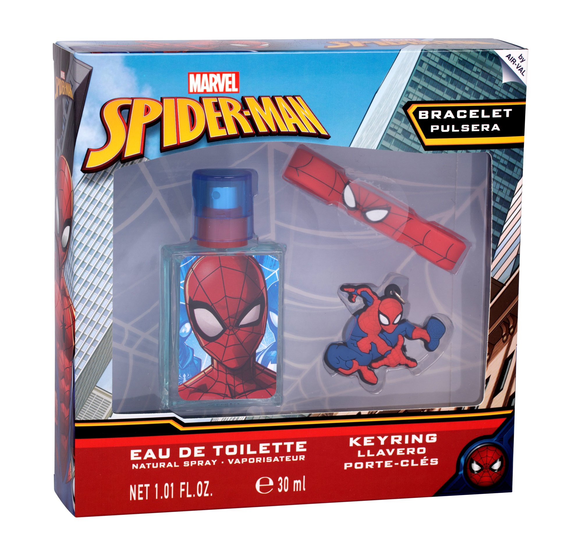 Marvel Spiderman 30ml Edt 30 ml + Key Ring + Bracelet Kvepalai Vaikams EDT Rinkinys (Pažeista pakuotė)