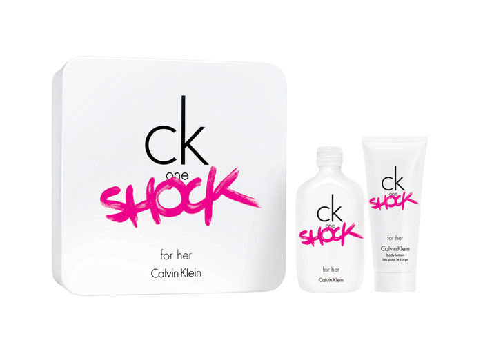 Calvin Klein One Shock For Her 200ml Edt 200ml + 100ml Body lotion Kvepalai Moterims EDT Rinkinys