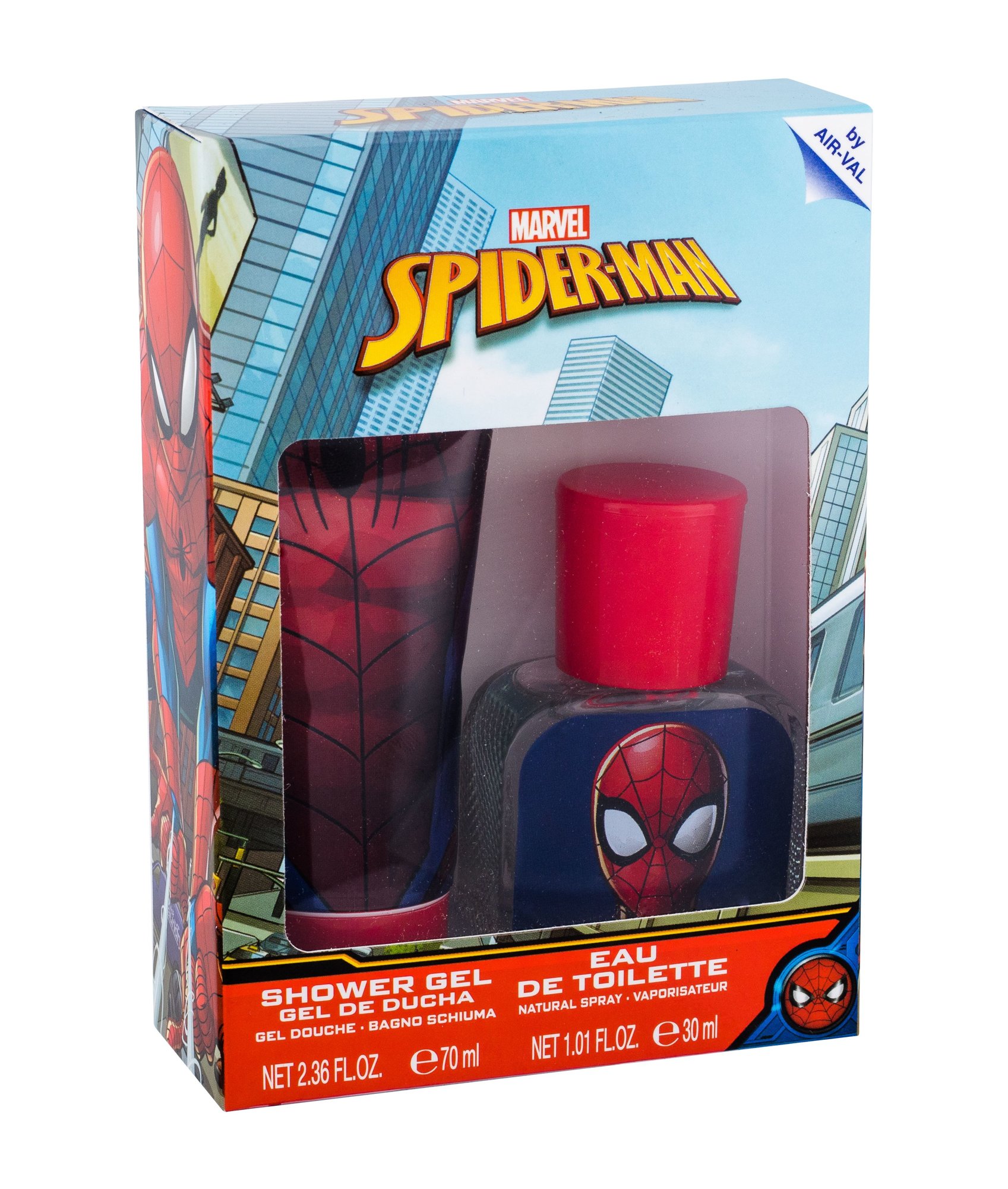 Marvel Spiderman 30ml Edt 30 ml + Shower Gel 70 ml Kvepalai Vaikams EDT Rinkinys (Pažeista pakuotė)