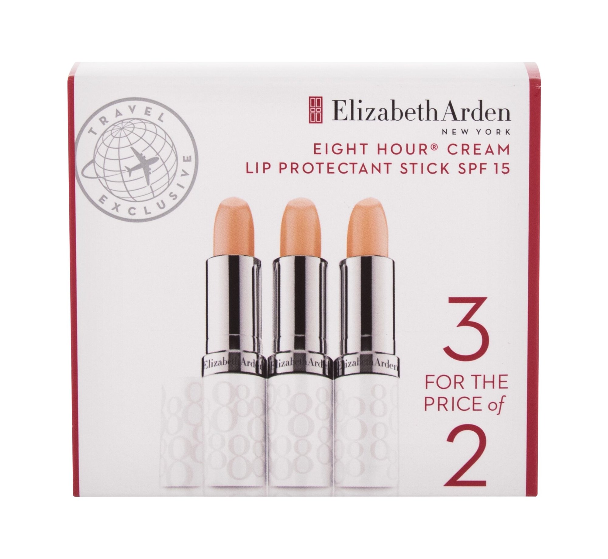 Elizabeth Arden Eight Hour Cream Lip Protectant Stick 3,7g Eight Hour Cream Lip Protectant Stick SPF15 3 x 3,7 g lūpų balzamas Rinkinys