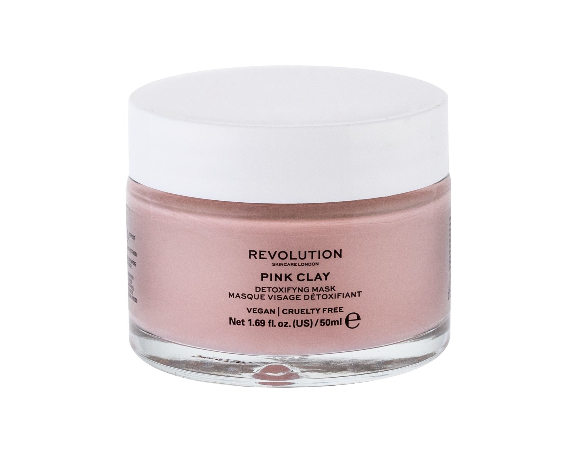 Makeup Revolution London Skincare Pink Clay Veido kaukė