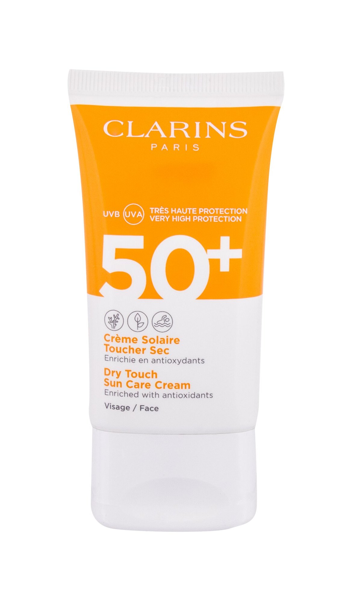 Clarins Sun Care Dry Touch 50ml veido apsauga Testeris