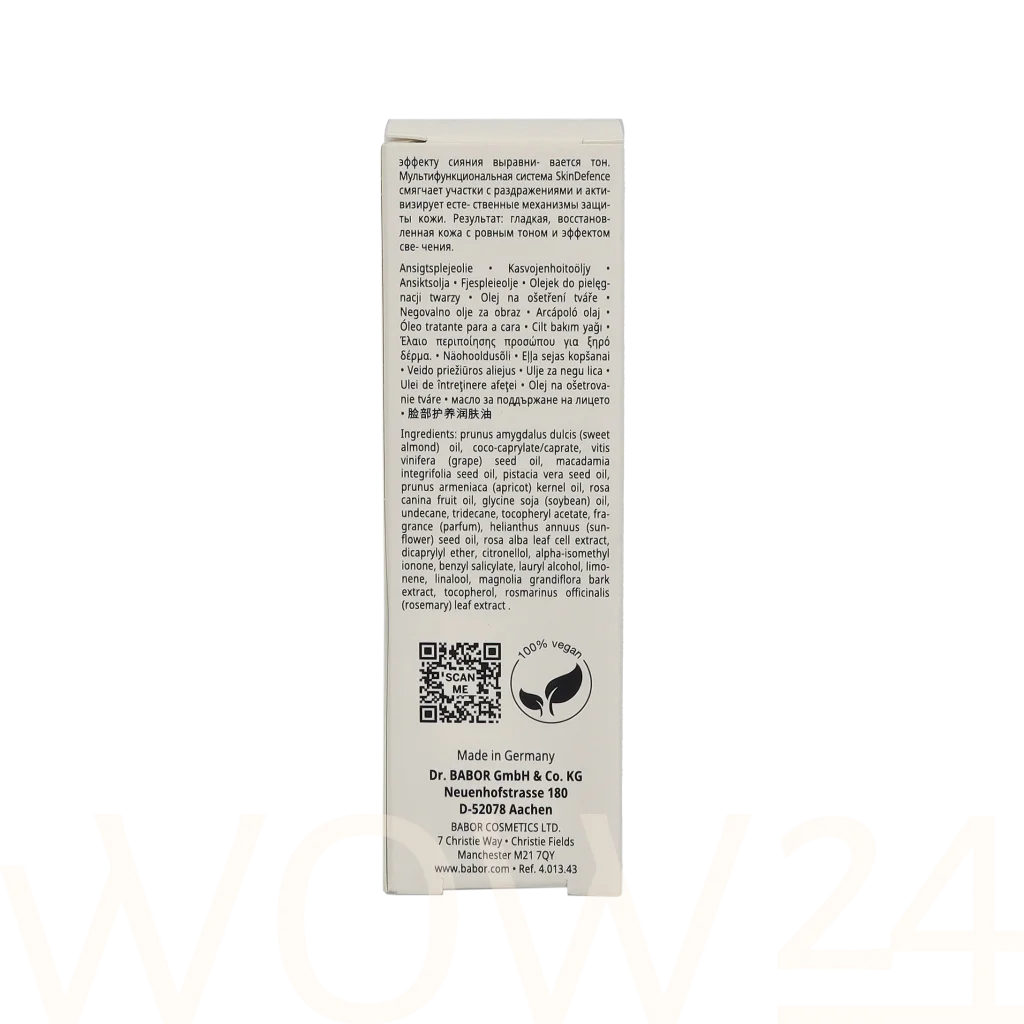 Babor Babor Rejuvenating Face Oil 30 ml natūrali veido odos priežiūros priemonė