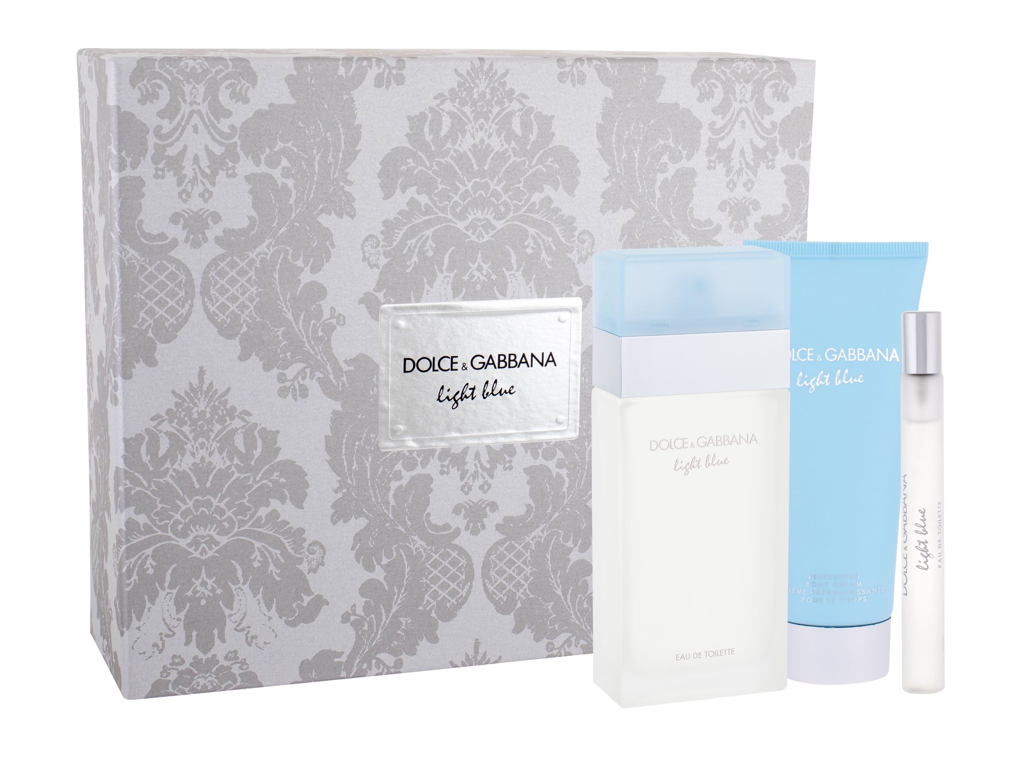 Dolce&Gabbana Light Blue 100ml Edt 100 ml + Body Lotion 100 ml + Edt 10 ml Kvepalai Moterims EDT Rinkinys