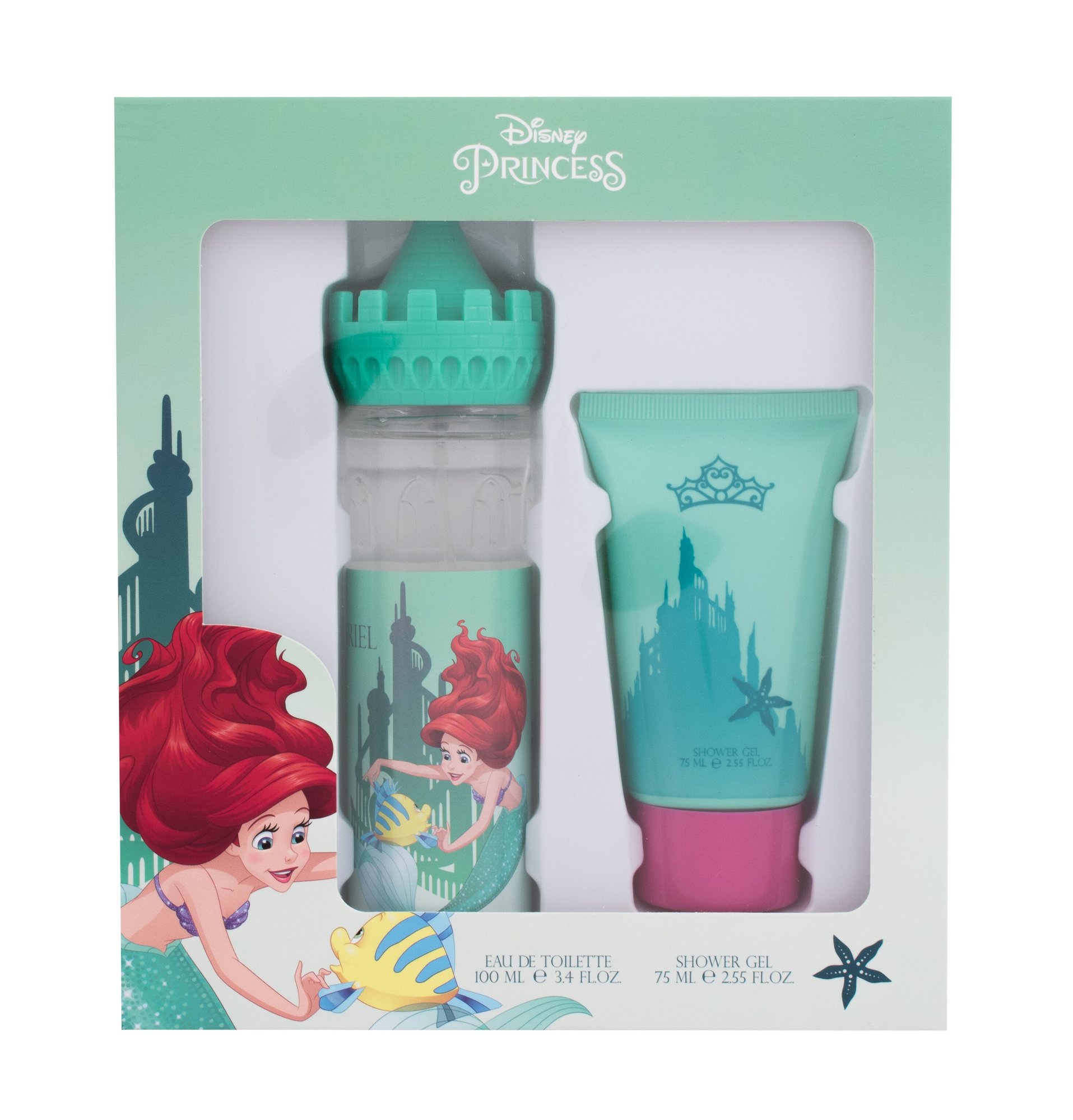 Disney Princess Ariel 100ml Edt 100 ml + Shower Gel 75 ml Kvepalai Vaikams EDT Rinkinys
