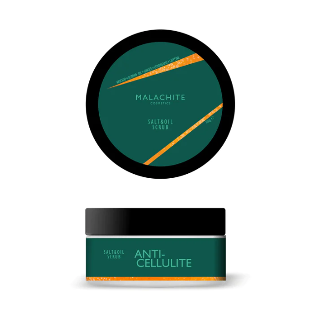 Malachite Cosmetics Anticeliulitinis kūno šveitiklis "Salt and oil" kūno pilingas