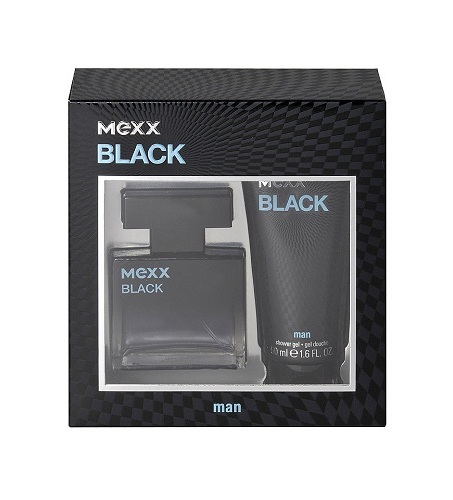 Mexx Black 30ml Edt 30ml + 50ml Shower gel Kvepalai Vyrams EDT Rinkinys